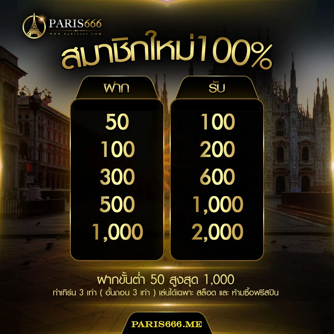 paris 666 slot แตกง่ายได้จริง